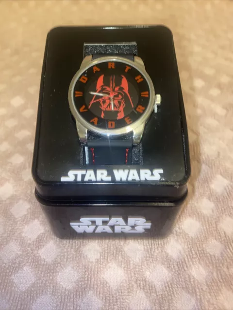 Disney LucaFilm Ltd. STAR WARS Darth Vader Wrist Watch Black / Red, Read More