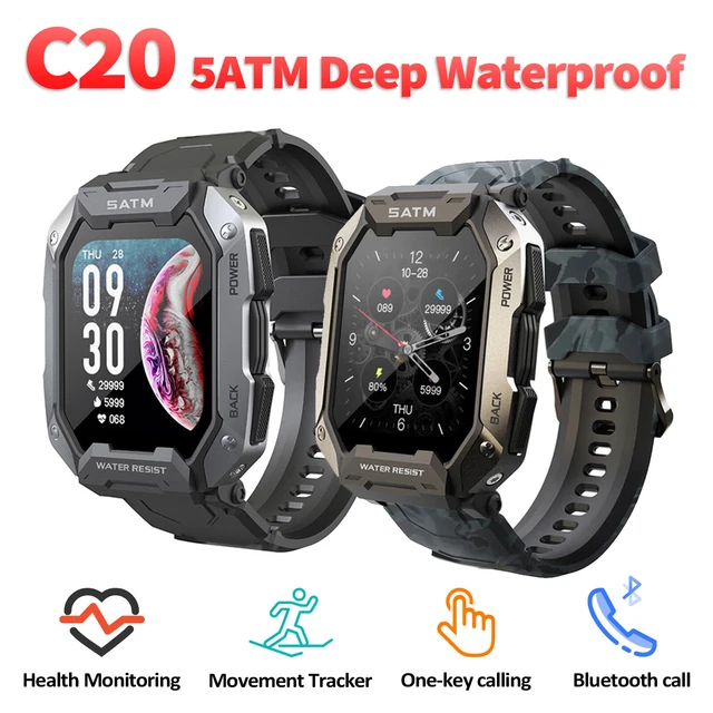 Deep waterproof deals smartwatch fitness tracker