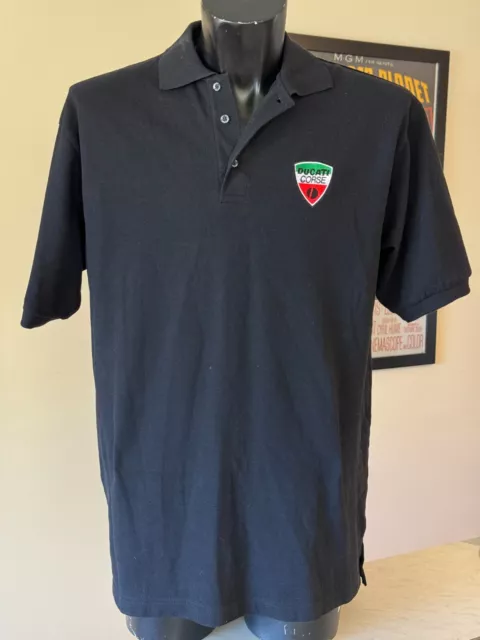 Ducati Corse Black Mens Polo T-Shirt XL