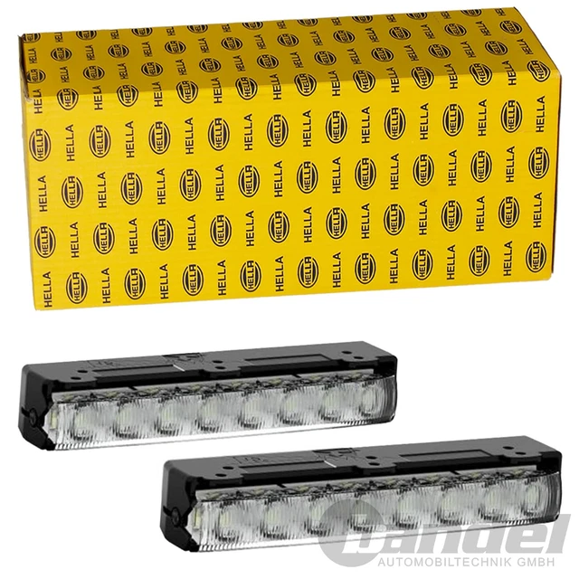 HELLA LEDayFlex Luci Diurne - 12V/24V, Rotonde, SAE, Cristallino, Per Auto, 2 Pezzi - Foto 6