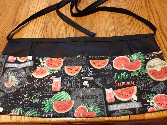 Waitress Apron 3 Pockets Watermelon Season