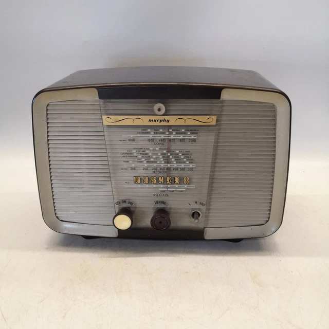 VINTAGE MURPHY VALVE Radio A372 *UNTESTED* *SPARES OR REPAIRS* £39.99