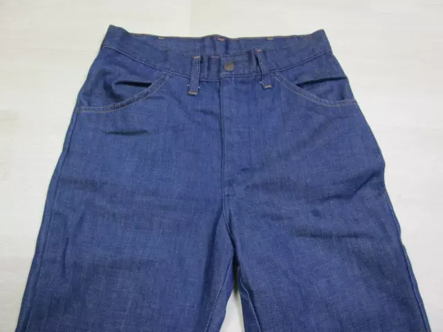 VTG JCPenney Jeans Womans 26.5x32.5 High Rise Flare Wide Leg Bell Bottoms Denim 3