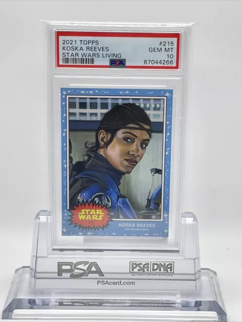 2021 Topps Star Wars Living Set Koska Reeves Card #215 PSA 10 Gem Mint