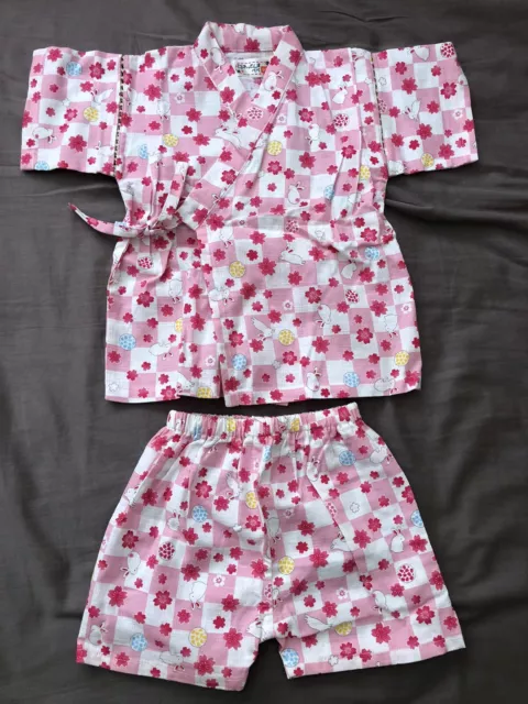 Japanese Traditional sleepwear Kimono Yukata for Girls Kids 2 - 3 years old New