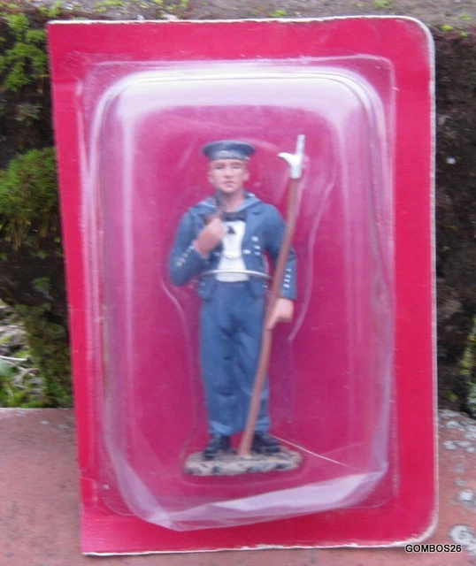 Figurine En Plomb Hachette - Soldat Matelot Allemand 1916 - 1:32 (60 Mm) - Première Guerre Mondiale