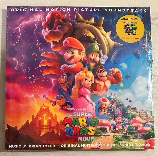 THE SUPER MARIO Bros. Movie Soundtrack Red/Green 2Lp Vinyl Torn