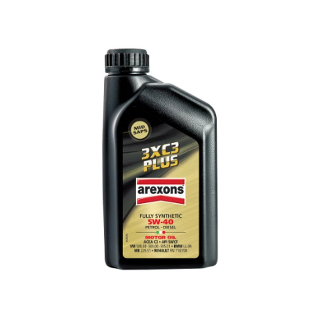 OLIO MOTORE 3X C3 Plus - 5W40 AREXONS OLIO MOTORE 3X C3 Plus - 5W40 AREXONS