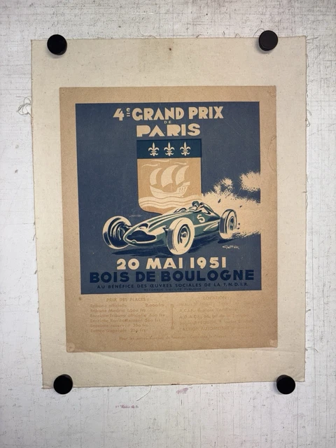 Affiche Vintage Grand Prix Du Mans 1959 – Format A2 – Reproduction Qualité Affiche