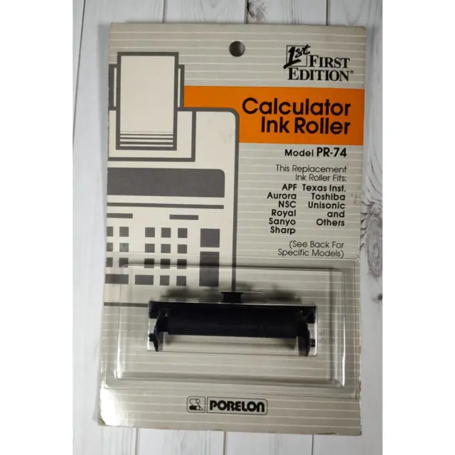 Porelon 1st First Edition Calculator Ink Roller PR-74 Royal Sanyo Sharp Casio