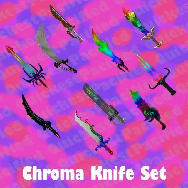 Roblox Murder Mystery 2 MM2 Collectible Set Knife and Guns (99 Items Total)