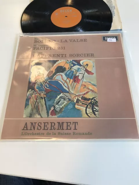 Ravel- Bolero/ Honegger- Pacific/ Dukas LP Ansermet B690