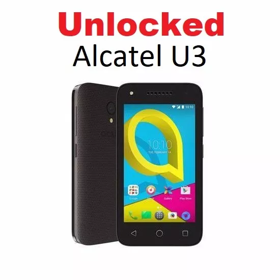 New Vodafone Alcatel U3 OT- 4055T 3G/4G/4GX Grey Phone Unlocked to All Networks