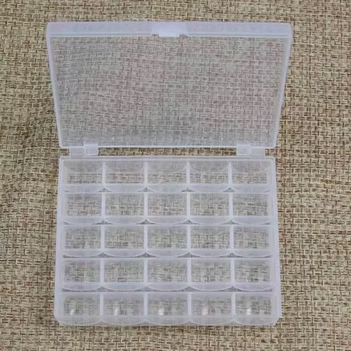 1Pc Clear Plastic Case Box For Bobbin Spool Bobbin Sewing Machine Storage