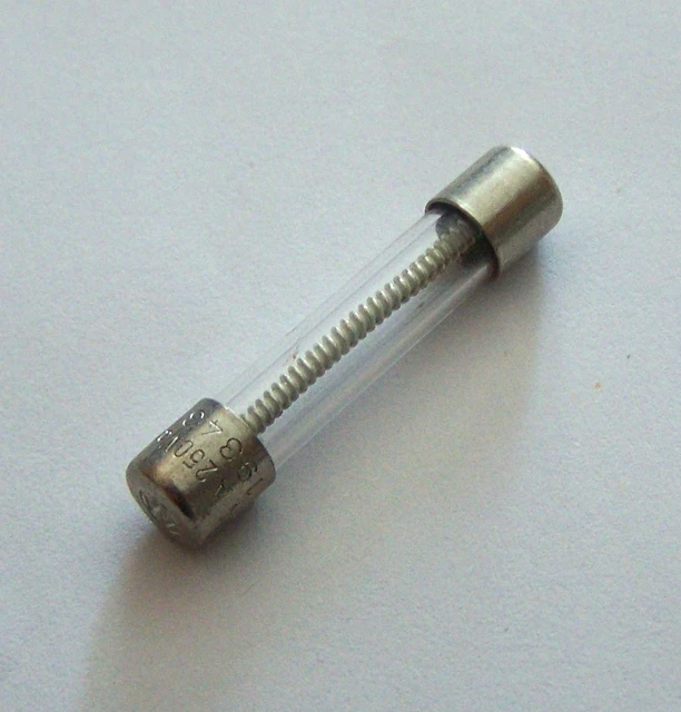 0,8A 250V 6,3mm x 32mm FUSIBILE RITARDATO Wickman  serie 19343 UL-CSA 3 pezzi