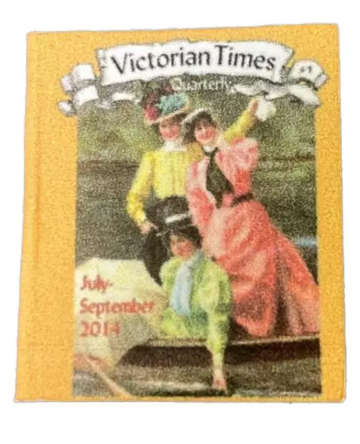 Puppenhaus Viktorianisch Times Quarterly 1 Magazin Cover Miniatur Study Zubehör