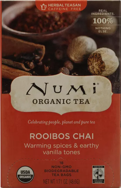 Rooibos Chai Tea by Numi Organic Tea, 18 tea bag