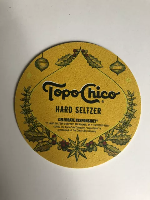 Topo Chico Hard Seltzer Coaster Bar Brewery Beer Collectible