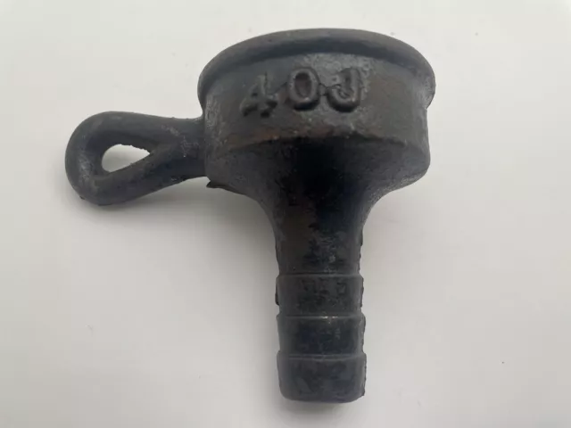 Vintage Cast Iron Nipple Cap 40J 2” Inlet 3/4” Outlet -twist On