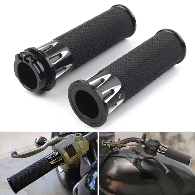 1" Handle Bar Hand Grips For Harley Touring FXST FXSR FLHT FLHX Sportster XL883