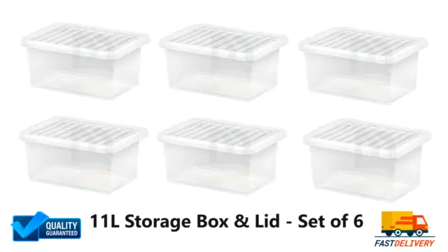 110L Strata Supa Nova Extra Large Plastic Storage Box Clear