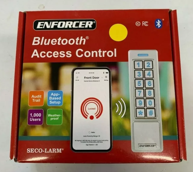 Seco-Larm ENFORCER SK-B241-PQ Bluetooth Prox Access Control Digital Parteluz