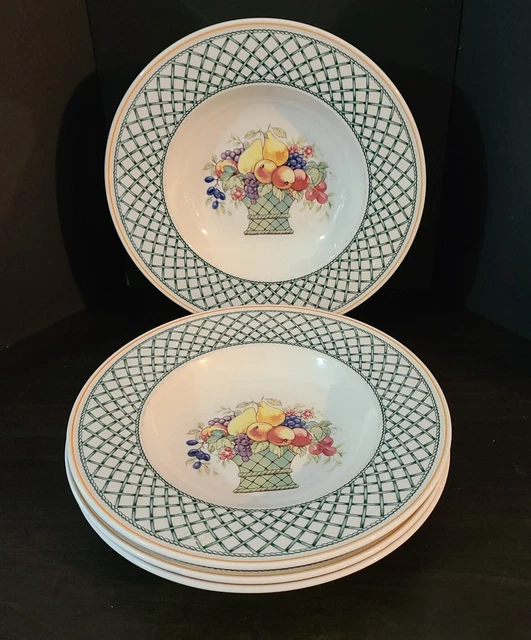 Villeroy & Boch Basket Vitro Porcelain Large Rim Soup Bowl Fruit Basket Germany
