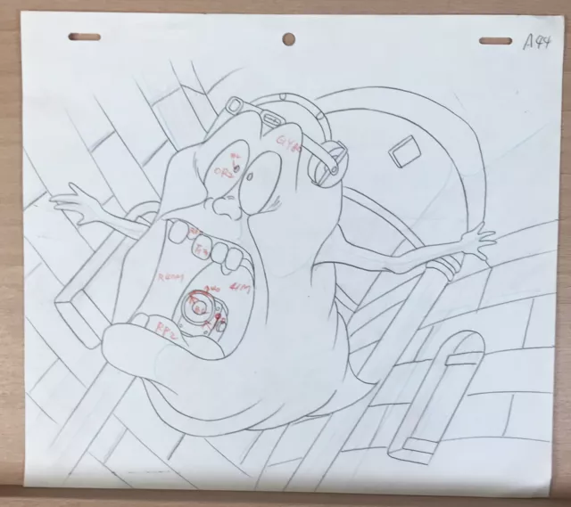 Real Ghostbusters Original Animation Production Art Drawing DIC Entertainment