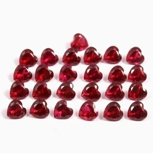 IKOPFLN - 15 Pierres Précieuses En Cœur Rouge - Cristal Guérison, DIY Déco Ou Cadeau