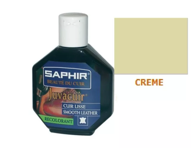 Teinture Cuir Couleur Creme Juvacuir Pigmente Renove Teinte Saphir Avel