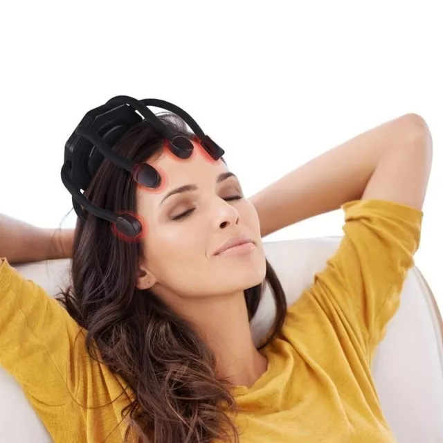 Electric Scalp Massage 3 Modes Cordless Portable 360 Degree Head Massager