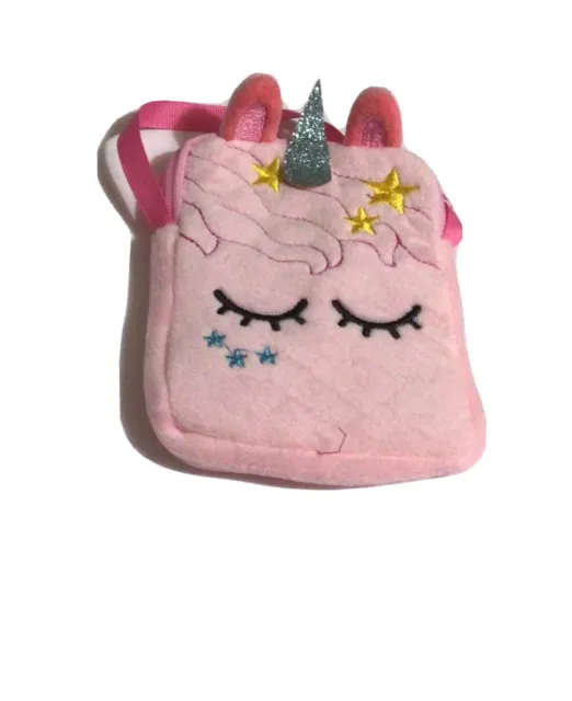 cartoon plush Unicorn shoulder bag Princess Cute Coin Purse Wallet for girl. New