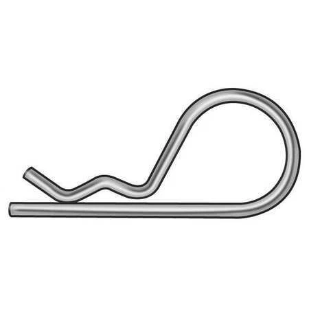Zoro Select Wwg-Bps6-217 Cotter Pin,Hairpin,5/64"Dx1-9/16" L,Pk25