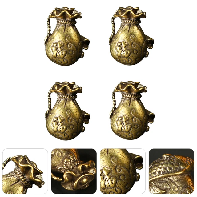4 Pcs Solid Bag Hanging Adornment Creative Pendants Chinese Lucky Car Ornament