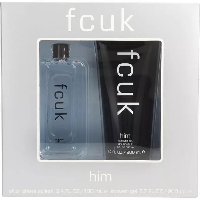 FCUK by French Connection (MEN) - AFTERSHAVE SPLASH 3.4 OZ & SHOWER GEL 6.7 OZ