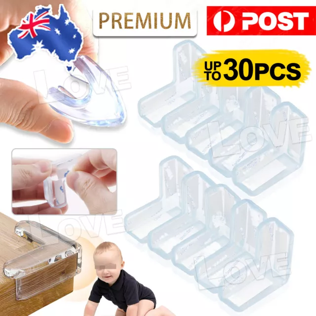 Desk Edge Soft Protectors Table Corner Cushion Baby Child Safety Guard Clear OZ