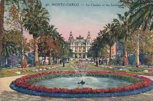 06 - CPA - Monte Carlo - Le Casino Und Im Hotel Les Jardins