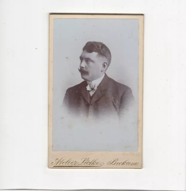 CDV Foto Herrenportrait - Beckum um 1900