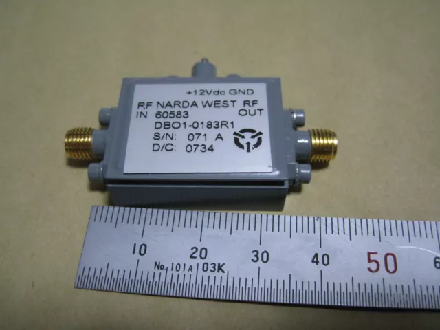 Narda 20-36GHz  28dB Gain +18dBm  Amplifier (DB01-0183R1)