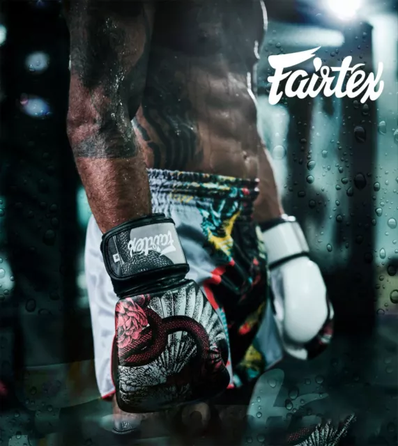 NEW GENUINE FAIRTEX LIMITED BOXING GLOVES The Beauty of Survival Genuine Leather