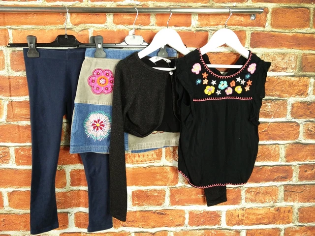 Girls Bundle Age 6-7 Years Next M&S H&M Skirt Leggings Top Cardigan Kids 122Cm
