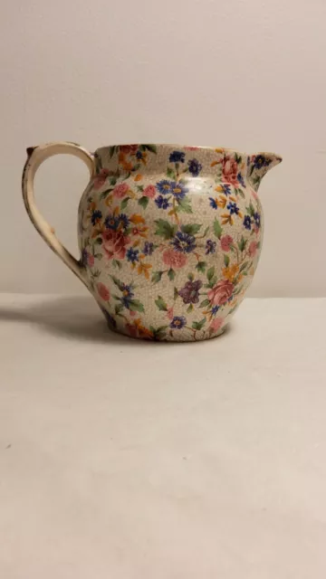 Vintage Royal Winton Creamer  Grimwades England Old Cottage Chintz