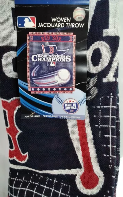 Boston Red Sox 2013 World Series Champions Blanket 46x60 USA Ball game wall deco