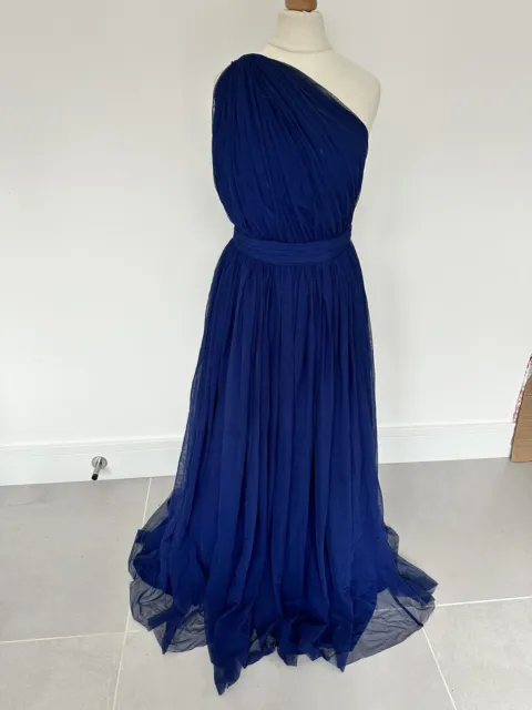 Women’s Asos Navy Blue Maxi Dress Size 6 Bridesmaid Prom Occasion Dress