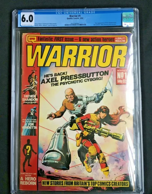 Warrior #1 1st App of V for Vendetta & Marvelman CGC 6.0 3737266002