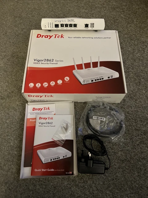Draytek Vigor 2862 ADSL/VDSL2 Firewall Router - White