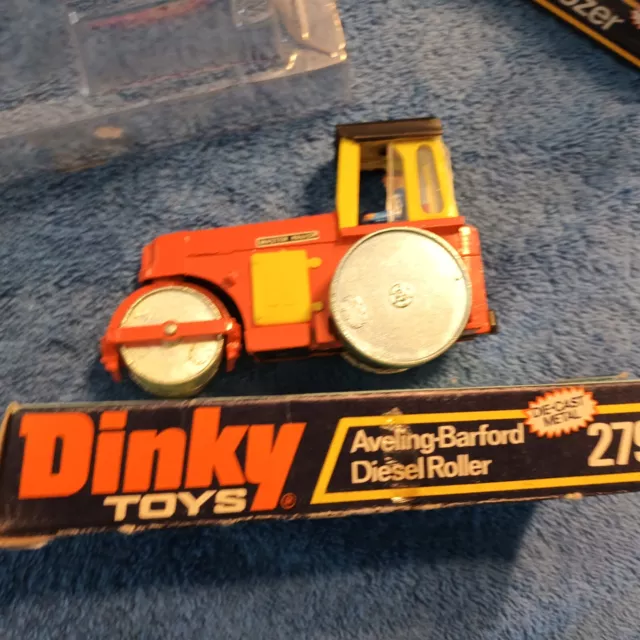 DINKY TOYS 279 AVELING BARFORD ROAD ROLLER ORIGINAL mint+good ORIG. BLISTER box