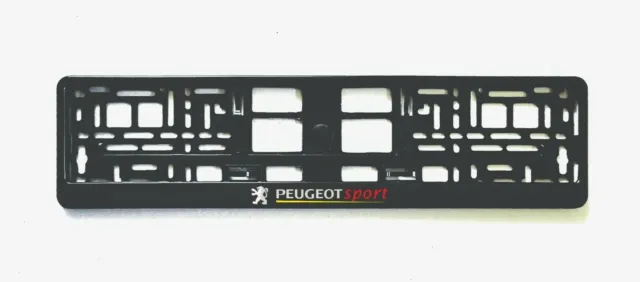 2x europäische Kennzeichenrahmenhalterung für Peugeot-Sportwagen