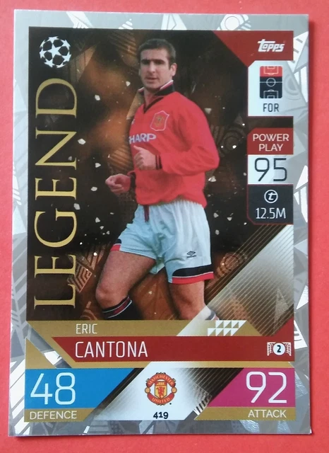 Carte Topps 2024 Eric Cantona Gold /50 - Manchester United - Autographiée