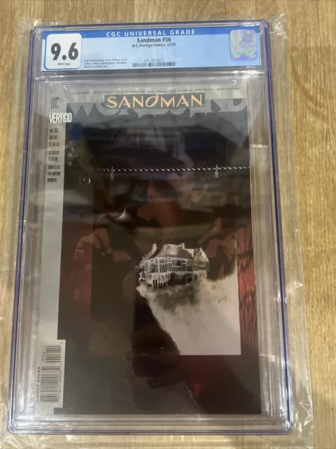 Sandman #56 (DC / Vertigo, 1993) CGC 9.6 White!  Neil Gaiman! Dave McKean Cover!